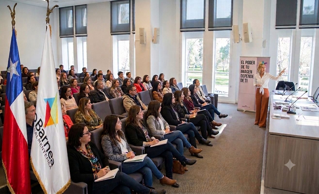 Paula Velasco facilitando una jornada para equipos de una organización pública
